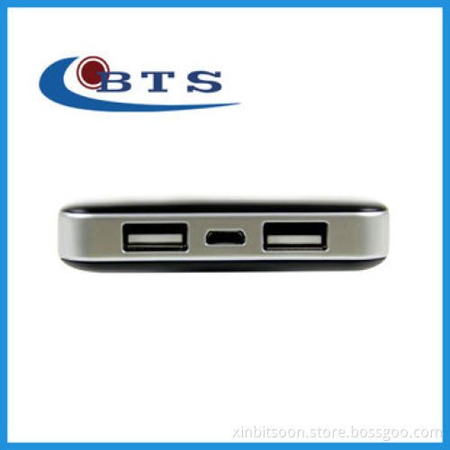 Power bank with 5600mAh capacity and private model design, 2 USB ports